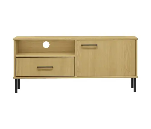 Tv Skapītis Ar Metāla Kājām Oslo, Brūns, Priedes Masīvkoks Vidaxl Tv Skapītis Ar Metāla Kājām Oslo, Brūns, Priedes Masīvkoks Vidaxl