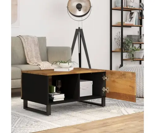 Kohvilaud, 80 X 50 X 40 cm Mangopuit Ja Tehispuit Kohvilaud, 80 X 50 X 40 cm Mangopuit Ja Tehispuit