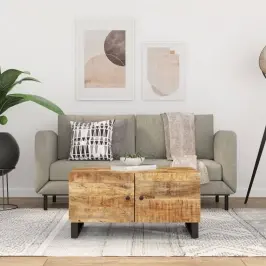 Kafijas Galdiņš, 80X50X40 Cm, Mango Koks, Inženierijas Koks Vidaxl