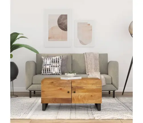 Kavos Staliukas, 80X50X40cm Mango Masyvas Ir Apdirbta Mediena