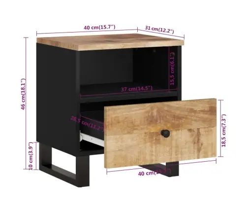 Öökapp, Mango- Ja Tehispuit Öökapp, Mango- Ja Tehispuit