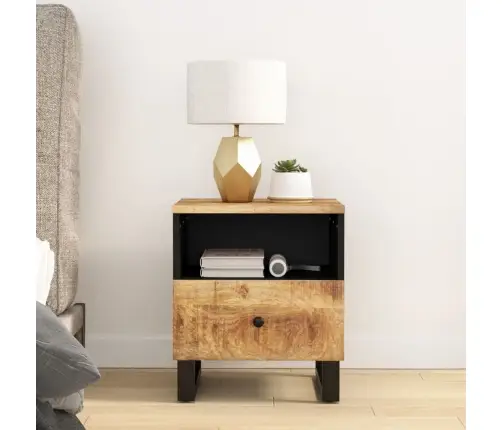 Naktinės Spintelės, 2Vnt., Mango Masyvas Ir Apdirbta Mediena