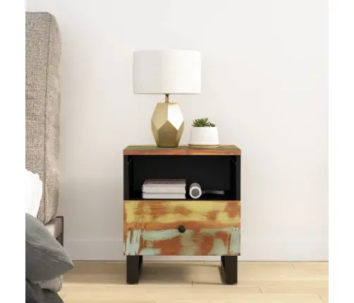 Naktinės Spintelės, 2Vnt., Perdirbta Ir Apdirbta Mediena