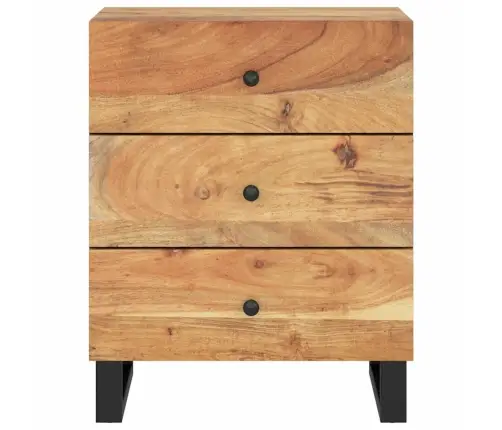 Naktsskapītis, 50X33X62 Cm, Akācijas Koks, Inženierijas Koks Vidaxl