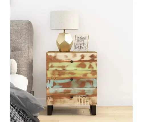 Naktsskapītis, 50X33X62 Cm, Pārstrādāts Koks, Inženierijas Koks Vidaxl