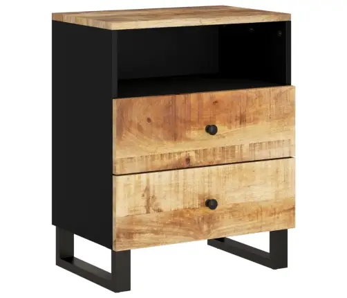 Naktsskapītis, 50X33X62 Cm, Mango Masīvkoks, Inženierijas Koks Vidaxl