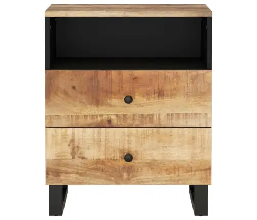 Naktsskapītis, 50X33X62 Cm, Mango Masīvkoks, Inženierijas Koks Vidaxl