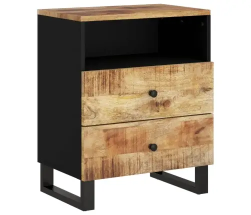 Naktsskapītis, 50X33X62 Cm, Mango Masīvkoks, Inženierijas Koks Vidaxl