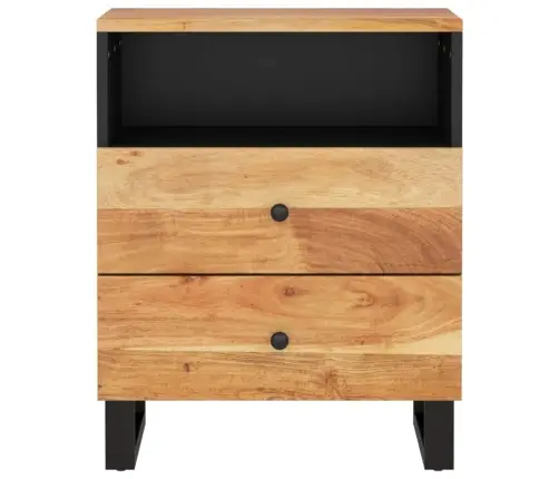 Naktsskapītis, 50X33X62 Cm, Akācijas Koks, Inženierijas Koks Vidaxl
