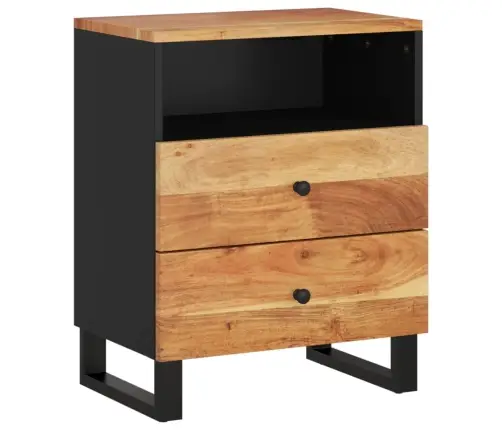 Naktsskapītis, 50X33X62 Cm, Akācijas Koks, Inženierijas Koks Vidaxl