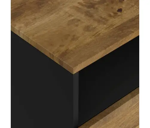 Naktsskapītis, 50X33X62 Cm, Mango Masīvkoks, Inženierijas Koks Vidaxl