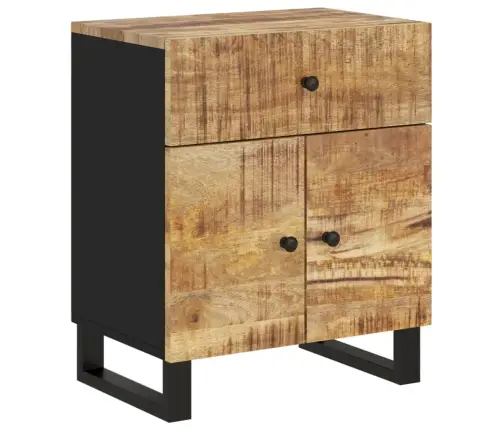 Naktsskapītis, 50X33X60 Cm, Mango Masīvkoks, Inženierijas Koks Vidaxl