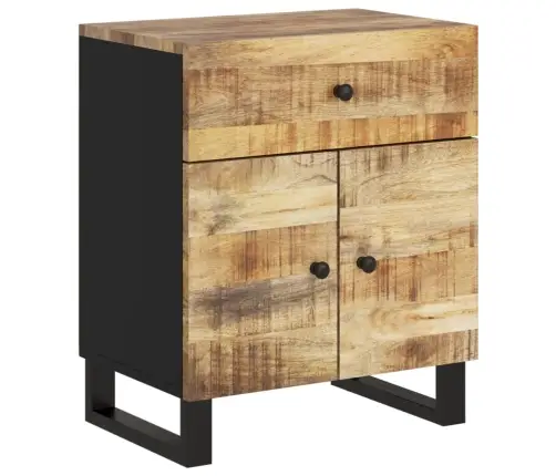 Naktsskapītis, 50X33X60 Cm, Mango Masīvkoks, Inženierijas Koks Vidaxl