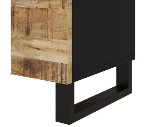 Naktsskapītis, 50X33X60 Cm, Mango Masīvkoks, Inženierijas Koks Vidaxl