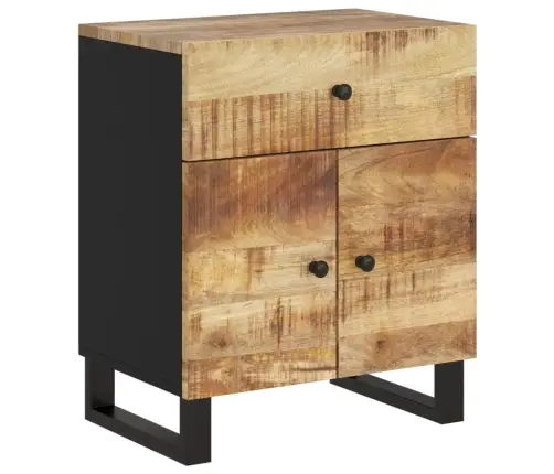 Naktsskapītis, 50X33X60 Cm, Mango Masīvkoks, Inženierijas Koks Vidaxl