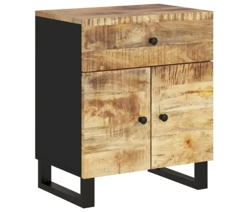 Naktsskapītis, 50X33X60 Cm, Mango Masīvkoks, Inženierijas Koks Vidaxl