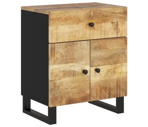 Naktsskapītis, 50X33X60 Cm, Mango Masīvkoks, Inženierijas Koks Vidaxl