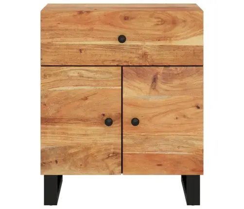 Naktsskapītis, 50X33X60 Cm, Akācijas Koks, Inženierijas Koks Vidaxl