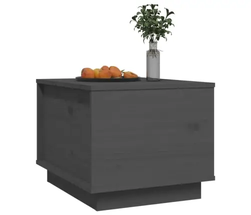 Kafijas Galdiņš, Pelēks, 40X50X35 Cm, Priedes Masīvkoks Vidaxl