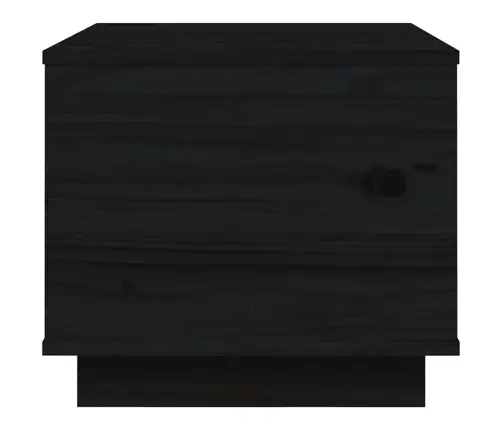 Kavos Staliukas, Juodas, 40X50X35cm Pušies Medienos Masyvas