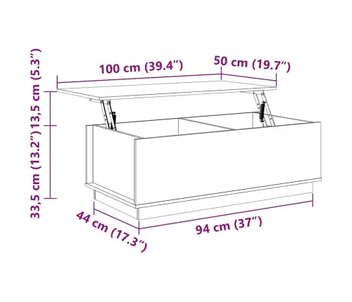 Kafijas Galdiņš, Medus Brūns, 100X50X35 Cm, Priedes Masīvkoks Vidaxl