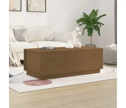 Kafijas Galdiņš, Medus Brūns, 100X50X35 Cm, Priedes Masīvkoks Vidaxl