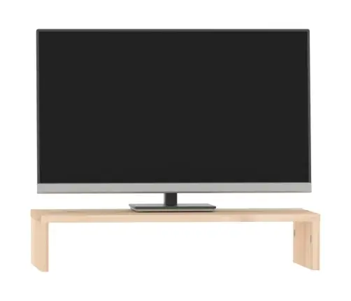 Monitora Paliktnis, 50X27X10 Cm, Priedes Masīvkoks Vidaxl