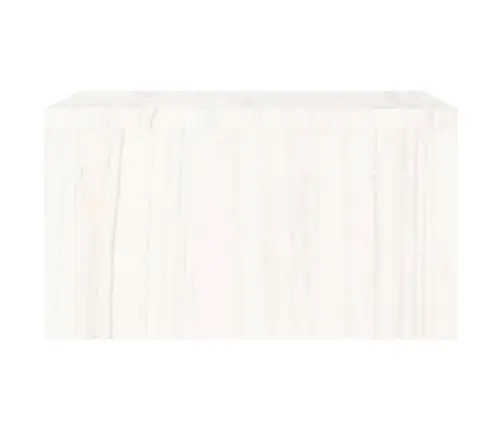 Monitora Paliktnis, Balts, 50X27X15 Cm, Priedes Masīvkoks Vidaxl