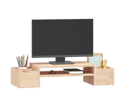 Monitora Paliktnis, 70X27,5X15 Cm, Priedes Masīvkoks Vidaxl