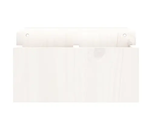 Monitora Paliktnis, Balts, 70X27,5X15 Cm, Priedes Masīvkoks Vidaxl