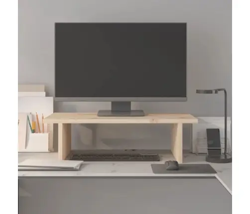 Monitoriaus Stovas, 50X27X15cm Pušies Medienos Masyvas