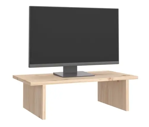 Monitoriaus Stovas, 50X27X15cm Pušies Medienos Masyvas