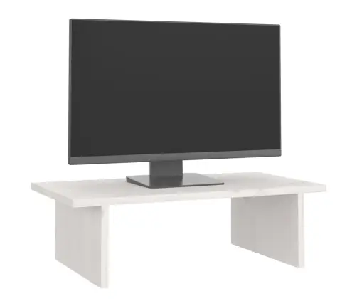 Monitorialus, Valge, 50 X 27 X 15 cm Männipuit