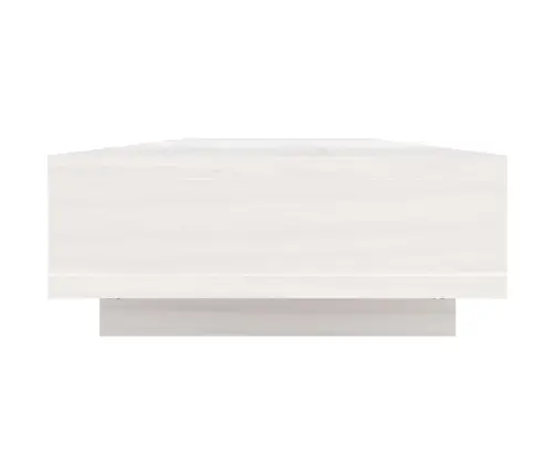 Monitora Paliktnis, Balts, 100X27X14 Cm, Priedes Masīvkoks Vidaxl