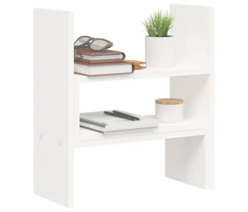 Monitorialus, Valge, (39-72) X 17 X 43 cm Männipuit