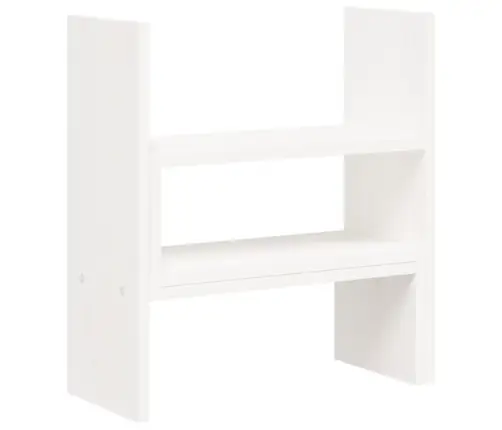 Monitorialus, Valge, (39-72) X 17 X 43 cm Männipuit