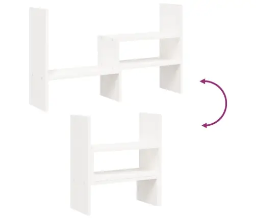 Monitorialus, Valge, (39-72) X 17 X 43 cm Männipuit