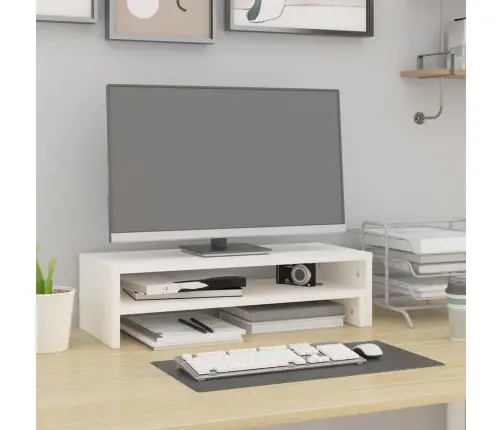 Monitorialus, Valge, (52-101) X 22 X 14 cm Männipuit