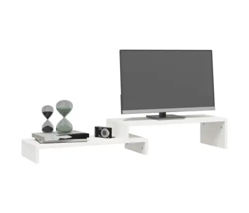 Monitorialus, Valge, (52-101) X 22 X 14 cm Männipuit