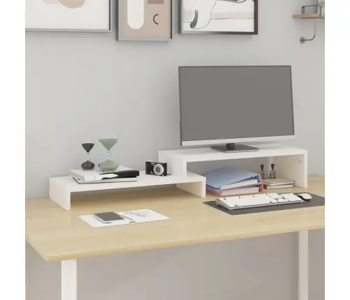 Monitorialus, Valge, (52-101) X 22 X 14 cm Männipuit