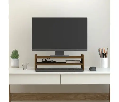 Monitorialus, Meepruun, 50 X 27 X 15 cm Männipuit