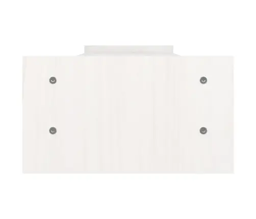 Monitora Paliktnis, Balts, 100X27X15 Cm, Priedes Masīvkoks Vidaxl