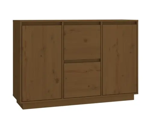 Kumode, Medus Brūna, 111X34X75 Cm, Priedes Masīvkoks Vidaxl