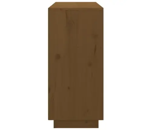 Kumode, Medus Brūna, 111X34X75 Cm, Priedes Masīvkoks Vidaxl