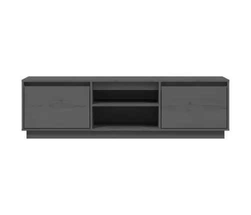 Tv Skapītis, Pelēks, 140X35X40 Cm, Priedes Masīvkoks Vidaxl