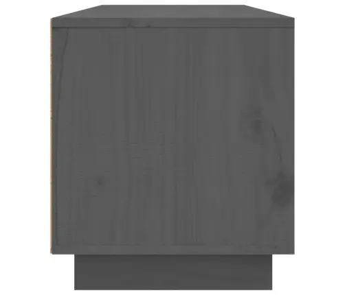 Tv Skapītis, Pelēks, 140X35X40 Cm, Priedes Masīvkoks Vidaxl