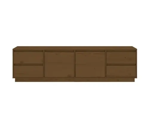 Tv Skapītis, Medus Brūns, 176X37X47,5 Cm, Priedes Masīvkoks Vidaxl