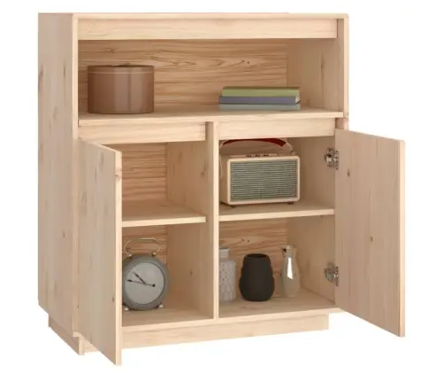 Šoninė Spintelė, 70X34X80cm Pušies Medienos Masyvas