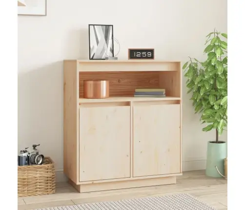 Šoninė Spintelė, 70X34X80cm Pušies Medienos Masyvas