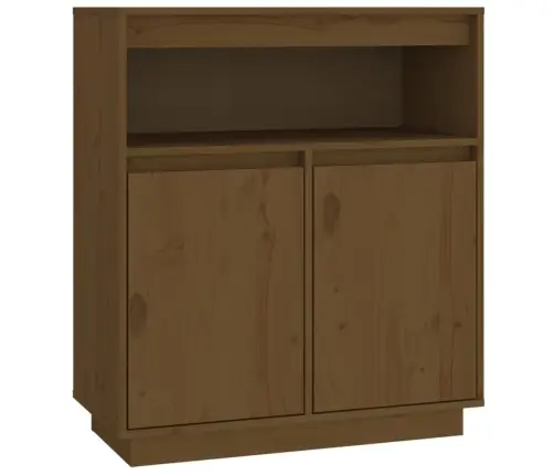 Kumode, Medus Brūna, 70X34X80 Cm, Priedes Masīvkoks Vidaxl